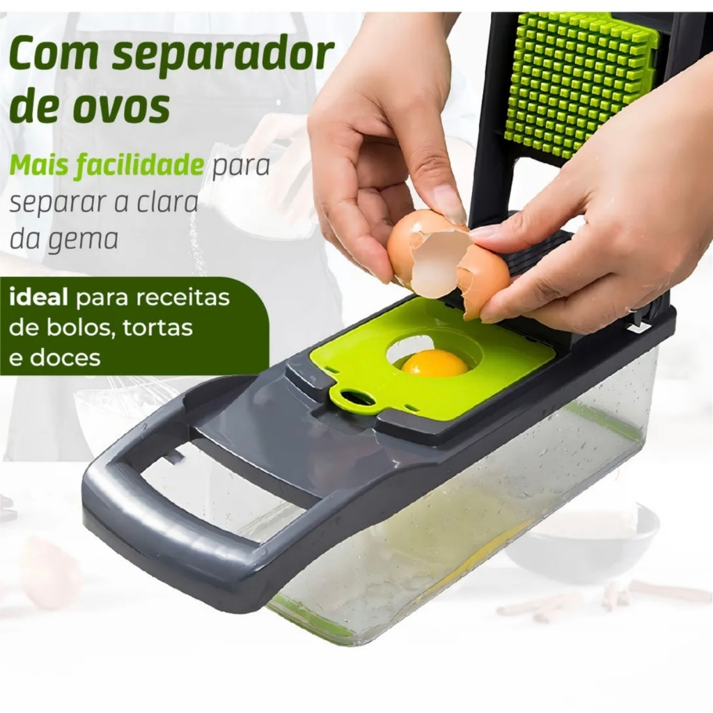 Fatiador Profissional Multifuncional De Aço Inoxidável 16 Em 1 Para Vegetais/Frutas/Legumes