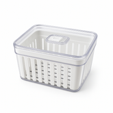 Organizador de Geladeira FreshBox 3,8L com Cesto e Tampa