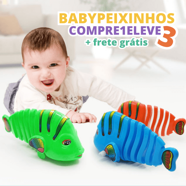 [Compre 1 e leve 3] Baby Peixinhos™ - Brinquedo Sensorial e Estimulante