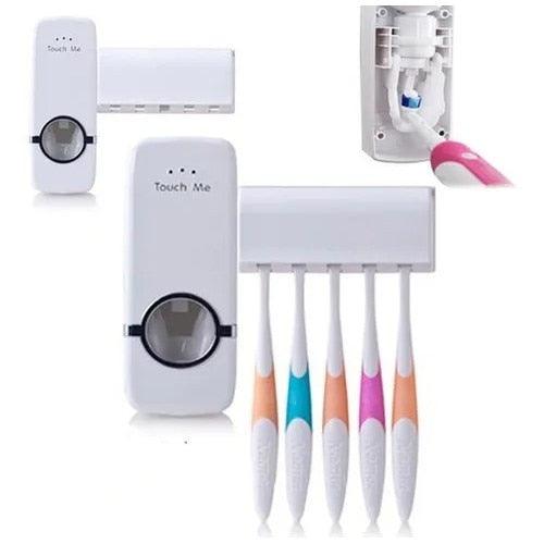 Dispensador Automático de Pasta Creme Dental + Suporte para 5 escovas