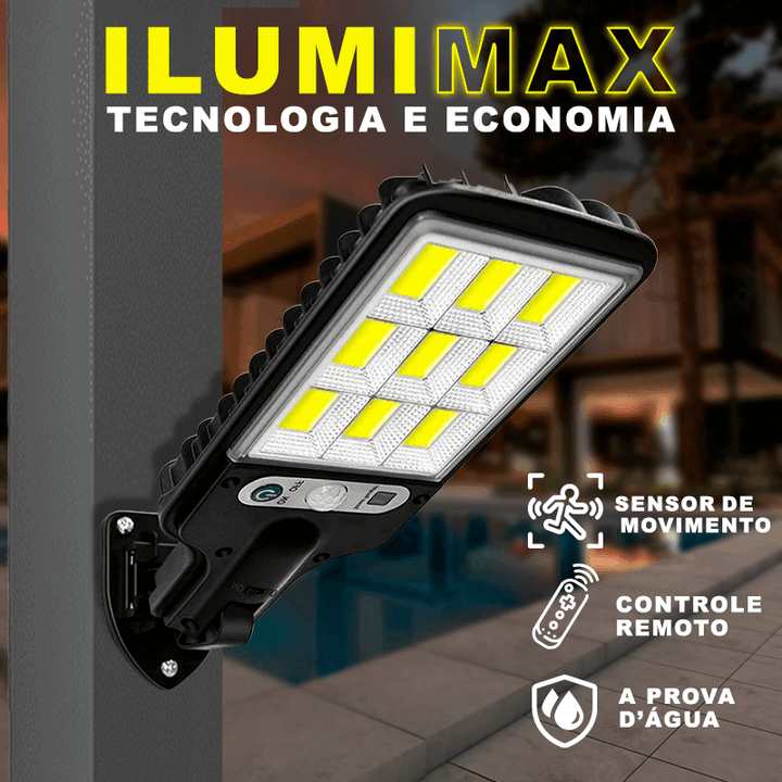 Refletor LED Solar com Sensor / IlumiMax